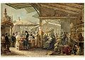 Covent Garden market, illustration by George Johann Scharf circa 1820