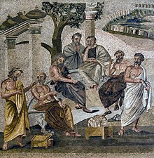 Mosaic from Pompeii depicting Plato's Academy