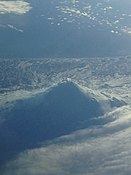 An overhead view of the volcano from November 24, 2013