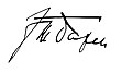 Signature de Franz von Papen