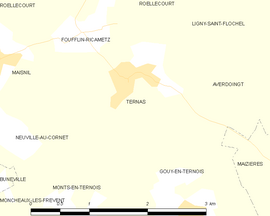 Mapa obce Ternas