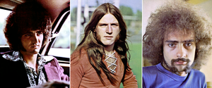 The original trio in 1971. Left to right: Don Brewer, Mark Farner, and Mel Schacher