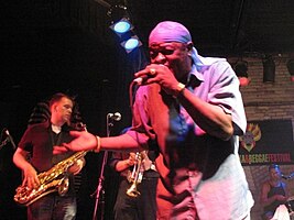 Minott performing at the 2008 Winnipeg Ska and Reggae Festival with JFK & The Conspirators