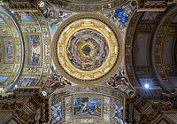 Giovanni Lanfranco: Nanebevzetí P. Marie, freska v kupoli kostela Sant'Andrea della Valle, Řím, dokončeno 1627