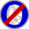 III-17 End of snow chains mandatory
