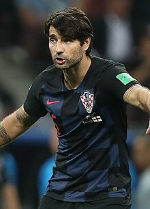 צ'ורלוקה במדי נבחרת קרואטיה במונדיאל 2018