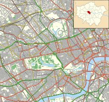 Tyburn is located in City of Westminster