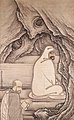 Huike offre son bras à Bodhidharma, 1496. Encre et couleur sur papier, 182,7 x 113,6 cm. Sainen-ji, Aichi.
