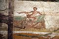 Cunnilingus on a wall painting from the suburban baths. Pompeii. 62 to 79 CE