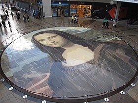 2009 "World's largest Mona Lisa" display at the shopping centre