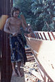 The owner of the Naga Pelangi lending a hand, Duyong 1981