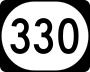 Iowa Highway 330 marker