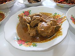 Gulai kambing, goat gulai, a Padang food