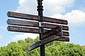 A fingerpost in the historic area (Old Town / Royal Road)