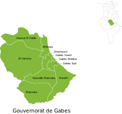 Subdivisions of Gabès Governorate