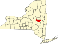 Map of Njujork highlighting Montgomery County