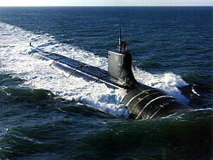 The USS Seawolf (SSN-21) underway