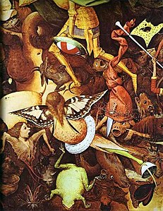 La Chute des anges rebelles Pieter Brueghel l'Ancien (détail, 1562).