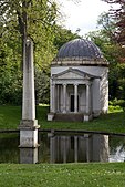 Ionic Temple at Chiswick House, London, an example of English landscape garden