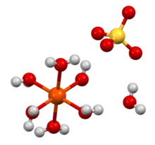Structure of iron(II) sulfate heptahydrate