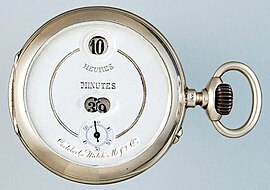 Cortébert digital mechanical pocket watch (1890s)