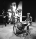 The Jimi Hendrix Experience performing for Dutch television in 1967. From left to right: Jimi Hendrix, Noel Redding, and Mitch Mitchell.
