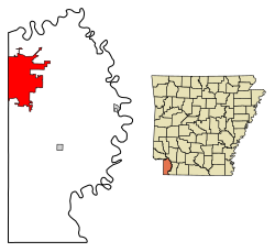 Location in Miller County, Arkansas