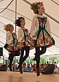 A group of Irish-American girls doing the traditional Irish stepdance