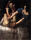 アルテミジア・ジェンティレスキ『ホロフェルネスの首を斬るユディト』1612年-1613年頃