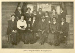 Partial group of teachers from Kowaliga Academic and Industrial Institute