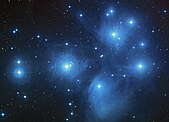 The Pleiades, an open star cluster