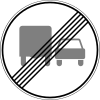 3.23 End of the zone prohibiting overtaking by trucks