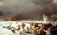 "Tarawa, South Pacific, 1943" painting by Sergeant Tom Lovell, USMC