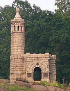 Monument to the 12th and 44th New York Infantry on Little Round Top