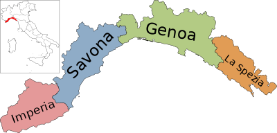 Provinces of Liguria