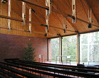 Otaniemi Chapel, Espoo, Kaija Siren (with Heikki Siren), 1954–1957.