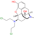 Chemical structure of chloroxymorphamine.