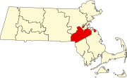 诺福克县在麻萨诸塞州的位置