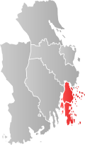 Kart over Færder kommune