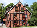 Timber frame architecture, Mill Island, Bydgoszcz