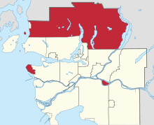 Location of Electoral Area A in Metro Vancouver