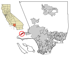 Location of Westlake Village in Los Angeles County