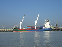 The port of Chittagong