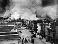 Image 17 1906 San Francisco earthquake Photo credit: H. D. Chadwick The Mission District of San Francisco, California, burning in the aftermath of the 1906 San Francisco earthquake. As damaging as the earthquake and its aftershocks were, the fires that burned out of control afterward were much more destructive. More featured pictures