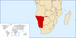 Lokasi Namibia