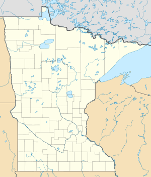Ідайна. Карта розташування: Міннесота