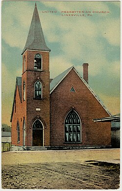 Presbyterian Church on an old postcard
