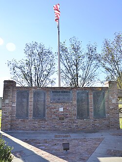 Veteran's Memorial in Halley