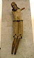 Torso del Crucifijo de San Jorge (c. 1067), con una forma corporal igualmente hinchada y rasgos de sufrimiento. Colonia, Museo Schnütgen (n.º inv. A 9).