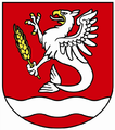 Coat of arms of Gmina Sławno.